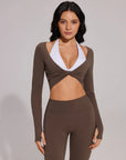 Twist Pilates Long Sleeve Top Workout Set