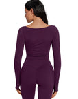 Twist Pilates Long Sleeve Top Workout Set