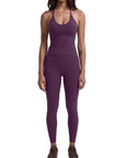 Y Back Top Leggings Workout Sets-SUUKSESS-SUUKSESS
