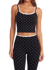 Padded Crop Camis Leggings Workout Set