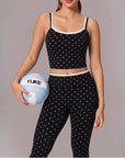 Padded Crop Camis Leggings Workout Set