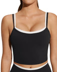 Padded Crop Camis Leggings Workout Set