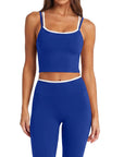 Padded Crop Camis Leggings Workout Set