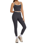 Padded Crop Camis Leggings Workout Set
