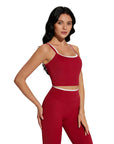 Padded Crop Camis Leggings Workout Set