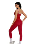 Padded Crop Camis Leggings Workout Set