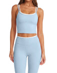 Padded Crop Camis Leggings Workout Set
