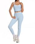 Padded Crop Camis Leggings Workout Set