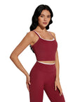 Padded Crop Camis Leggings Workout Set