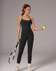 Twist Back Leggings Workout Sets-SUUKSESS-Black-XS-SUUKSESS