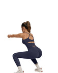 Twist Back Leggings Workout Sets-SUUKSESS-SUUKSESS