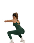 Twist Back Leggings Workout Sets-SUUKSESS-SUUKSESS