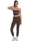 Color Block Layered Workout Sets-SUUKSESS-SUUKSESS
