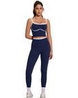 Color Block Layered Workout Sets-SUUKSESS-SUUKSESS