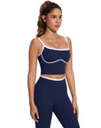 Color Block Layered Workout Sets-SUUKSESS-SUUKSESS