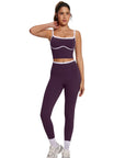 Color Block Layered Workout Sets-SUUKSESS-SUUKSESS