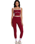 Color Block Layered Workout Sets-SUUKSESS-SUUKSESS