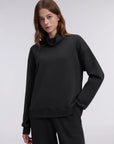 Mock Neck Sweatsuits Lounge Outfit