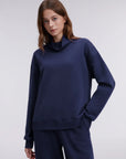 Mock Neck Sweatsuits Lounge Outfit