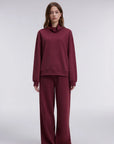 Mock Neck Sweatsuits Lounge Outfit