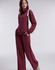 Mock Neck Sweatsuits Lounge Outfit