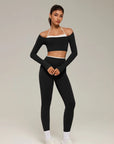 Halter Layered Two Piece Workout Set-SUUKSESS-SUUKSESS