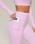Halter Layered Two Piece Workout Set-SUUKSESS-SUUKSESS