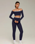 Halter Layered Two Piece Workout Set-SUUKSESS-SUUKSESS