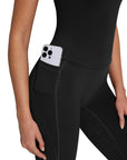 Halter Neck Tops Leggings Workout Set