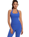 Halter Neck Tops Leggings Workout Set