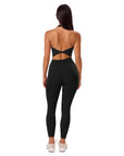 Twist Backless Halter Neck Workout Sets