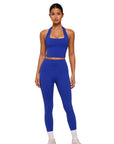 Twist Backless Halter Neck Workout Sets