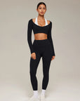 Double Layer Padded Pilates Workout Set-SUUKSESS-SUUKSESS