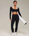 Double Layer Padded Pilates Workout Set-SUUKSESS-SUUKSESS