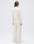 Zip up Top Leg Sweatpant 2 Piece Set