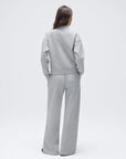 Zip up Top Leg Sweatpant 2 Piece Set
