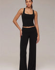 Foldover Wide Leg Workout Set
