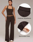 Foldover Wide Leg Workout Set