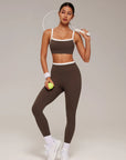 Adjustable Straps Bra Padded Workout Set