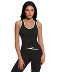 Padded Yoga Tank Flare Leggings Workout Set