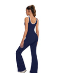 Padded Yoga Tank Flare Leggings Workout Set