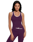 Padded Yoga Tank Flare Leggings Workout Set