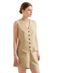 V Neck Vest Lounge Set-SUUKSESS-SUUKSESS