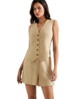 V Neck Vest Lounge Set-SUUKSESS-SUUKSESS