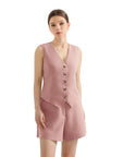 V Neck Vest Lounge Set-SUUKSESS-SUUKSESS