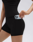 Padded Halter Open Back 2 Piece Workout Sets-SUUKSESS-SUUKSESS
