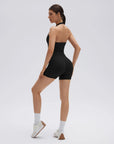 Padded Halter Open Back 2 Piece Workout Sets-SUUKSESS-SUUKSESS