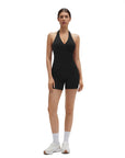 Padded Halter Open Back 2 Piece Workout Sets-SUUKSESS-SUUKSESS