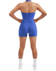 Padded Halter Open Back 2 Piece Workout Sets