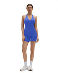 Padded Halter Open Back 2 Piece Workout Sets